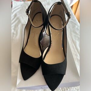Jessica Simpson peep toe wedge sandal size 8 1/2 M